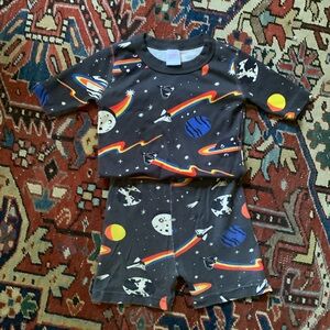 Hanna Andersson Shorts Space Pajamas Size 8